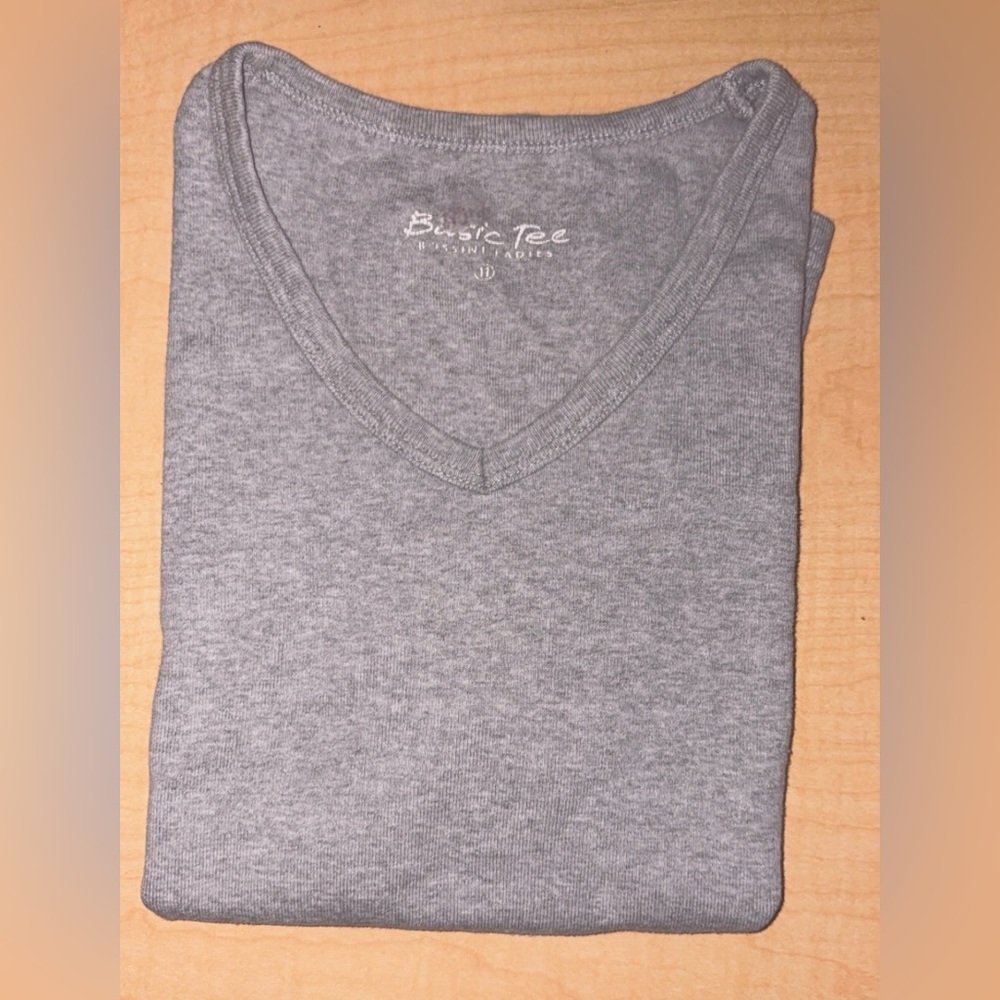 Women's Gray Short Sleeve Top